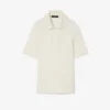 Runway slim fit zijden mini-piqué poloshirt