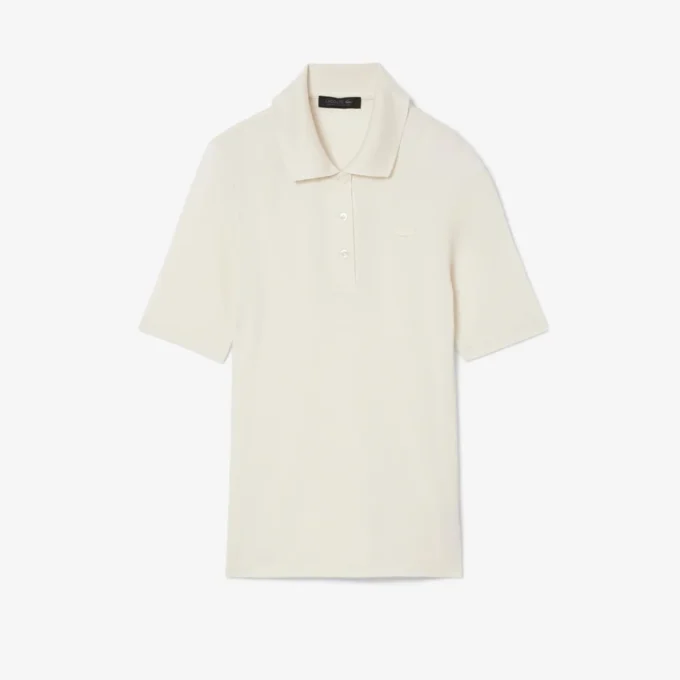 Runway slim fit zijden mini-piqué poloshirt