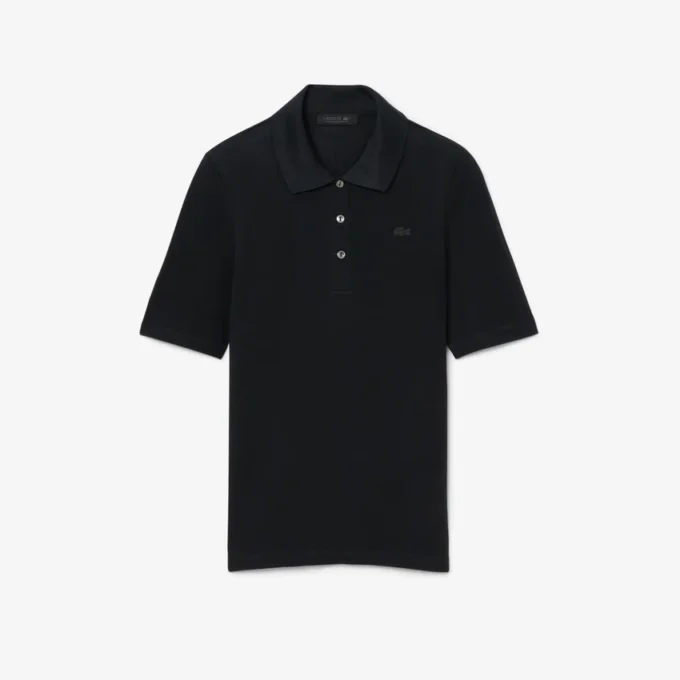 Runway slim fit zijden mini-piqué poloshirt