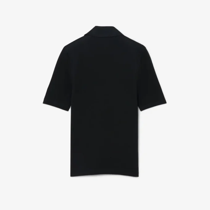 Runway slim fit zijden mini-piqué poloshirt