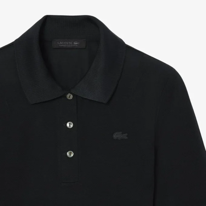 Runway slim fit zijden mini-piqué poloshirt