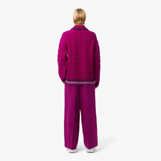 Runway Slub-wollen broek met wijde pasvorm