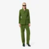 Runway Straight Fit op maat gemaakte broek van slubwol