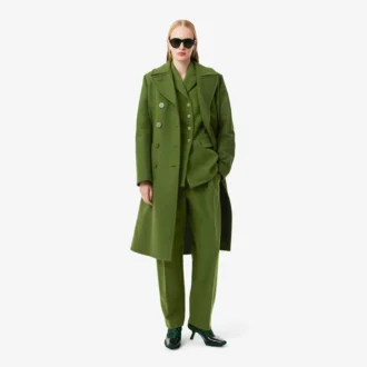 Runway Straight Fit op maat gemaakte broek van slubwol