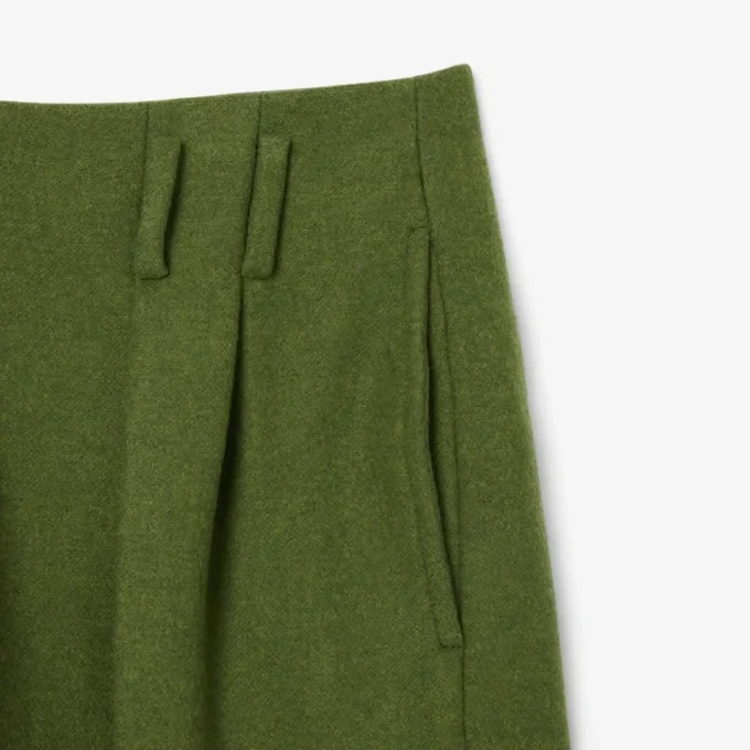 Runway Straight Fit op maat gemaakte broek van slubwol