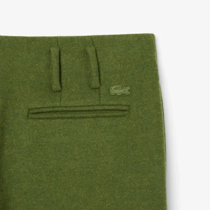 Runway Straight Fit op maat gemaakte broek van slubwol