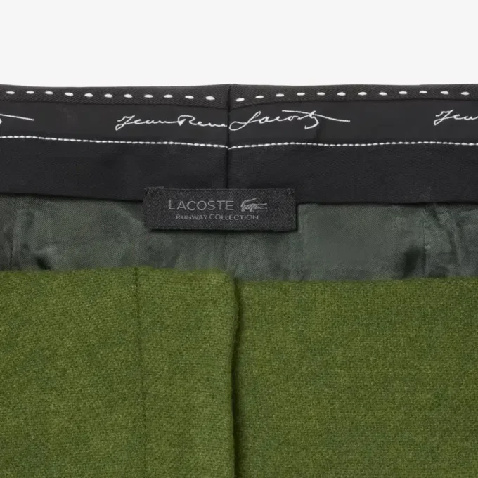 Runway Straight Fit op maat gemaakte broek van slubwol