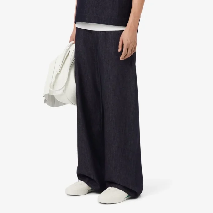 Runway straight leg denim jeans