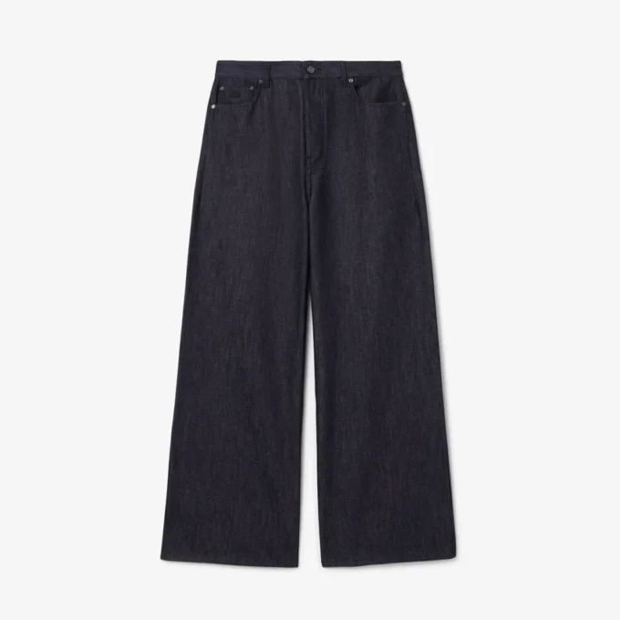 Runway straight leg denim jeans