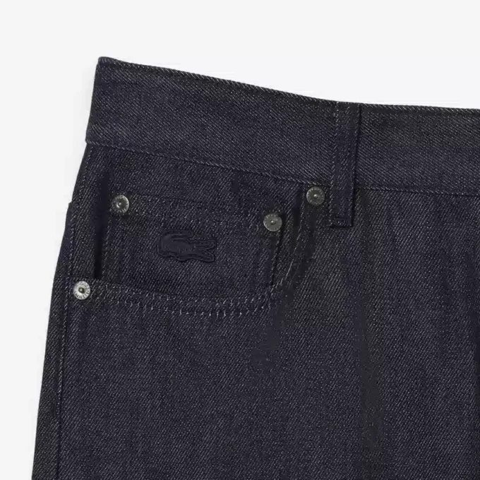 Runway straight leg denim jeans