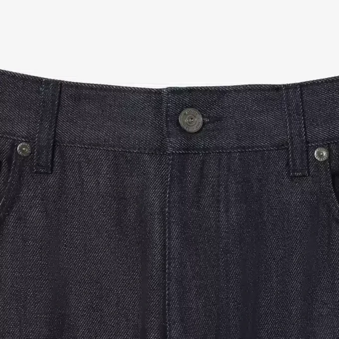 Runway straight leg denim jeans