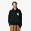 Runway-sweatshirt met hoge kraag, ritssluiting en badge-accent
