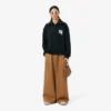 Runway-sweatshirt met hoge kraag, ritssluiting en badge-accent