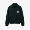 Runway-sweatshirt met hoge kraag, ritssluiting en badge-accent