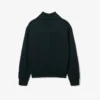 Runway-sweatshirt met hoge kraag, ritssluiting en badge-accent