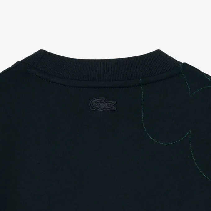 Runway T-shirt met geborduurde krokodil