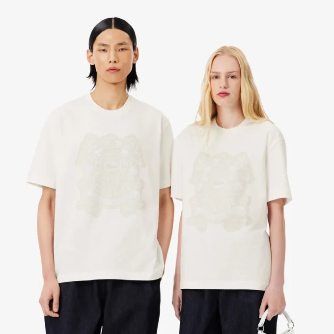 Runway T-shirt met schildprint