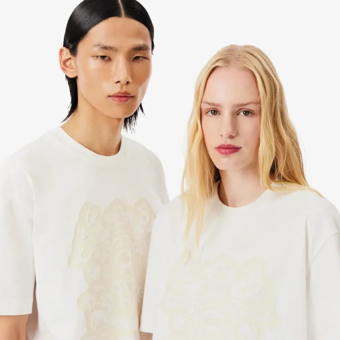 Runway T-shirt met schildprint