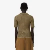 Runway-trui met kabelpatroon en polokraag