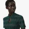 Runway-trui met polokraag en pointelle-motief