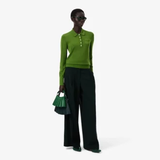 Runway-trui met polokraag van merinowol