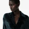 Runway-velourstrui met polokraag