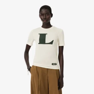 Runway zijden T-shirt met print