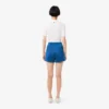 Satijnen jersey short met pointelle strepen voor dames
