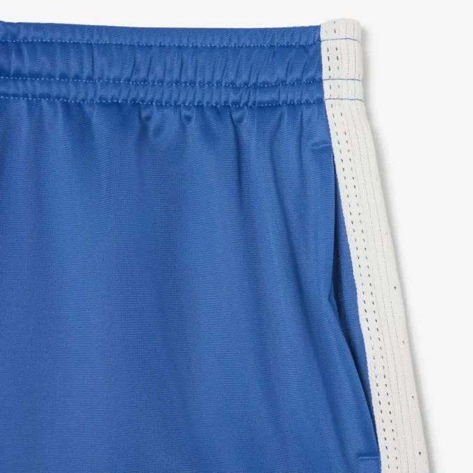 Satijnen jersey short met pointelle strepen voor dames