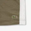 Satijnen jersey short met pointelle strepen voor dames