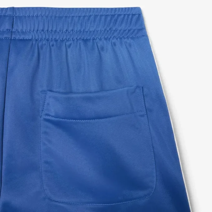 Satijnen jersey short met pointelle strepen voor dames