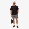Shorts met print van katoenmix met relaxte pasvorm