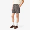 Shorts met print van katoenmix met relaxte pasvorm