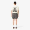 Shorts met print van katoenmix met relaxte pasvorm