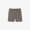 Shorts met print van katoenmix met relaxte pasvorm