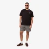 Shorts met print van katoenmix met relaxte pasvorm