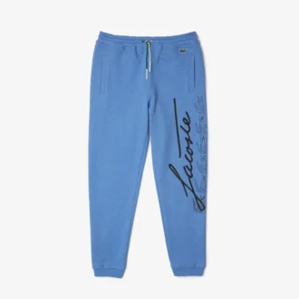 Signature & Croc Print katoenen fleece joggingbroek voor heren