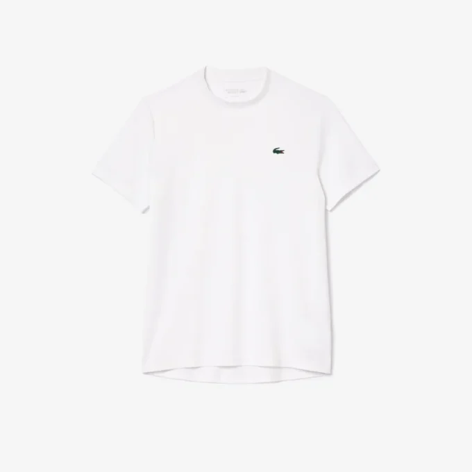 Slim fit ademend piqué Sport-T-shirt voor heren