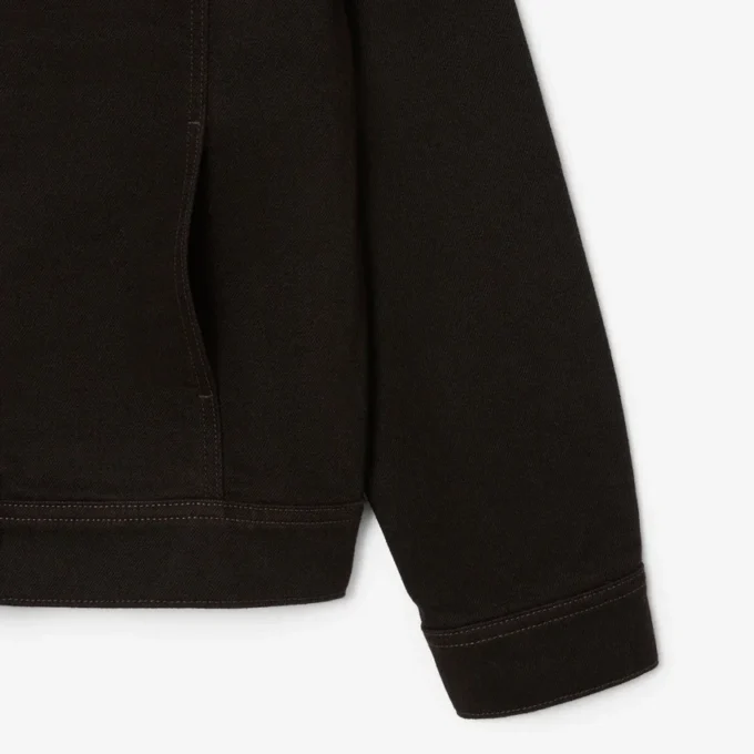Slim fit denimjasje met knopen
