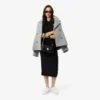 Slim fit Diamanta-jurk met krokodillenpolo-kraag voor dames