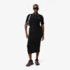Slim fit Diamanta-jurk met krokodillenpolo-kraag voor dames