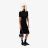 Slim fit fuzzy ribbreisel Polo voor dames