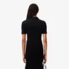 Slim fit fuzzy ribbreisel Polo voor dames