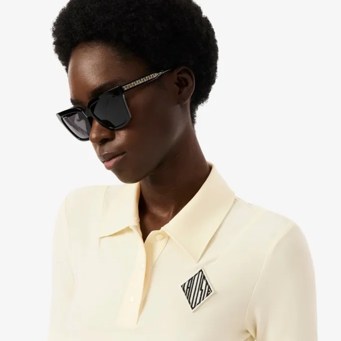 Slim fit geborduurde Polo