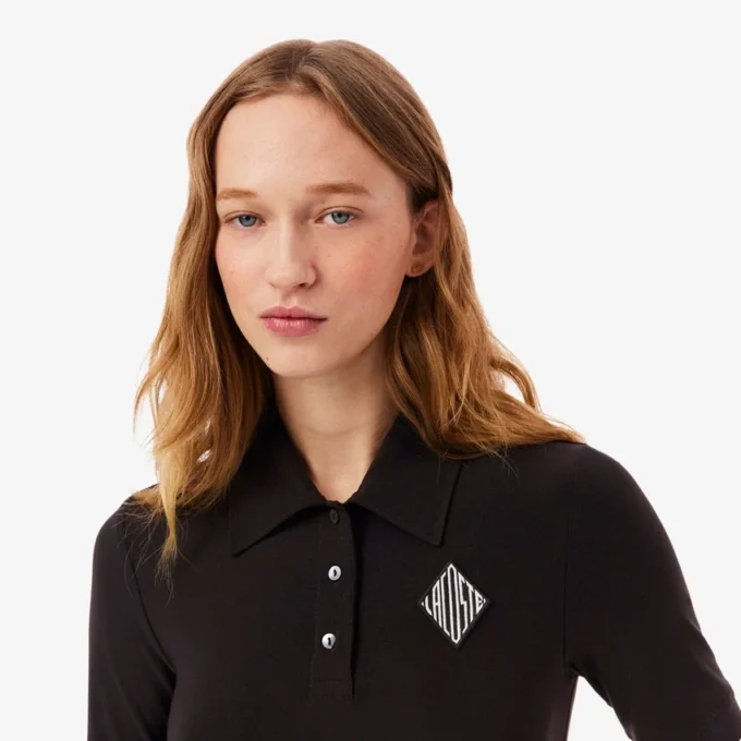 Slim fit geborduurde Polo