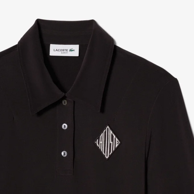 Slim fit geborduurde Polo