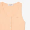 Slim fit geribbelde katoenen tanktop