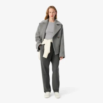 Slim fit geribd katoen T-shirt voor dames