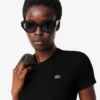 Slim fit geribd katoen T-shirt voor dames