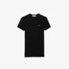 Slim fit geribd katoen T-shirt voor dames